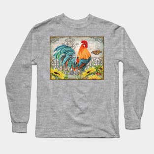 Ironwork Rooster B Long Sleeve T-Shirt